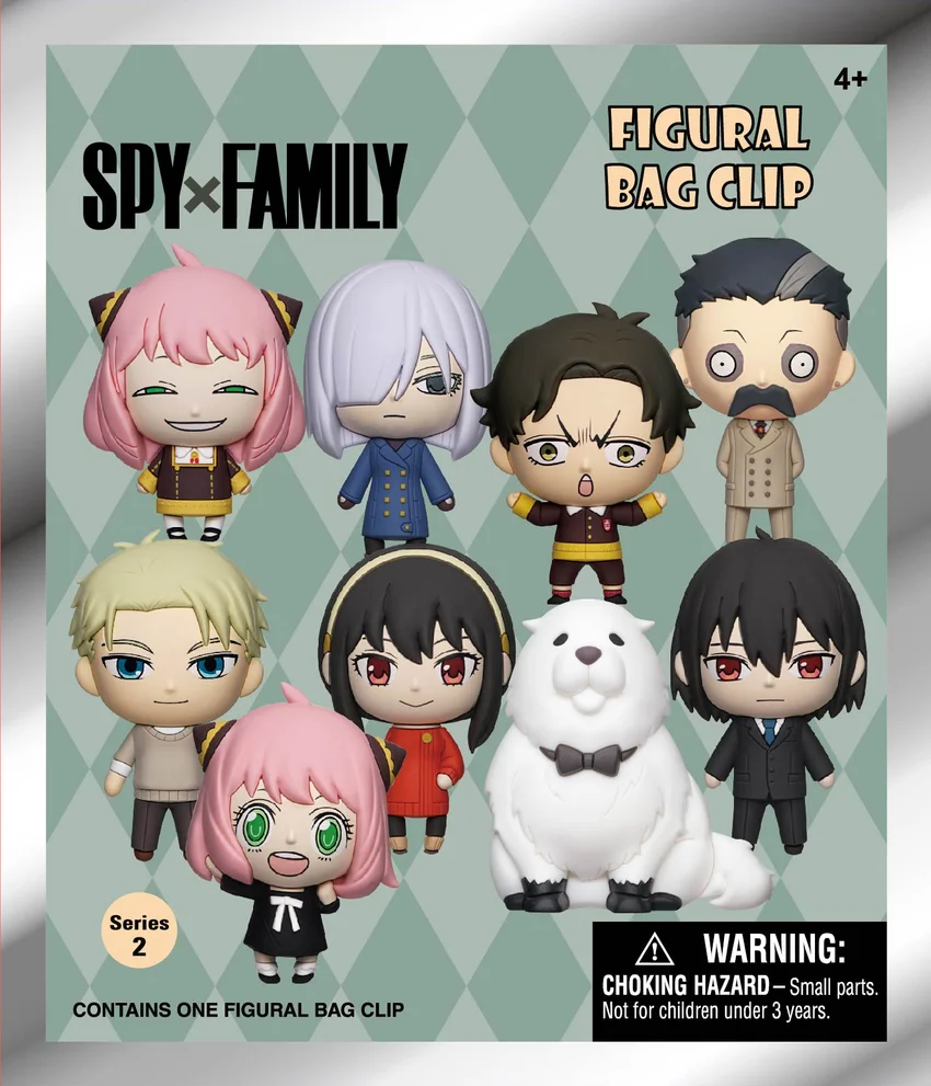 SPY X FAMILY Series 2 3D Foam Blind Bag Clip - 1 Unidade Aleatória